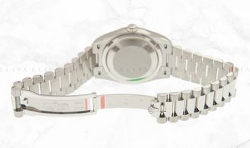 Rolex Day-Date 36 128239-0007 18 Ct White Gold Diamond Set White Mother-Of-Pearl Dial