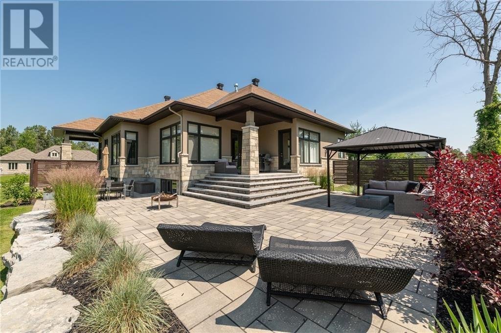 Tranquility in Custom Stone and Stucco Bungalow in Ottawa, Canada for