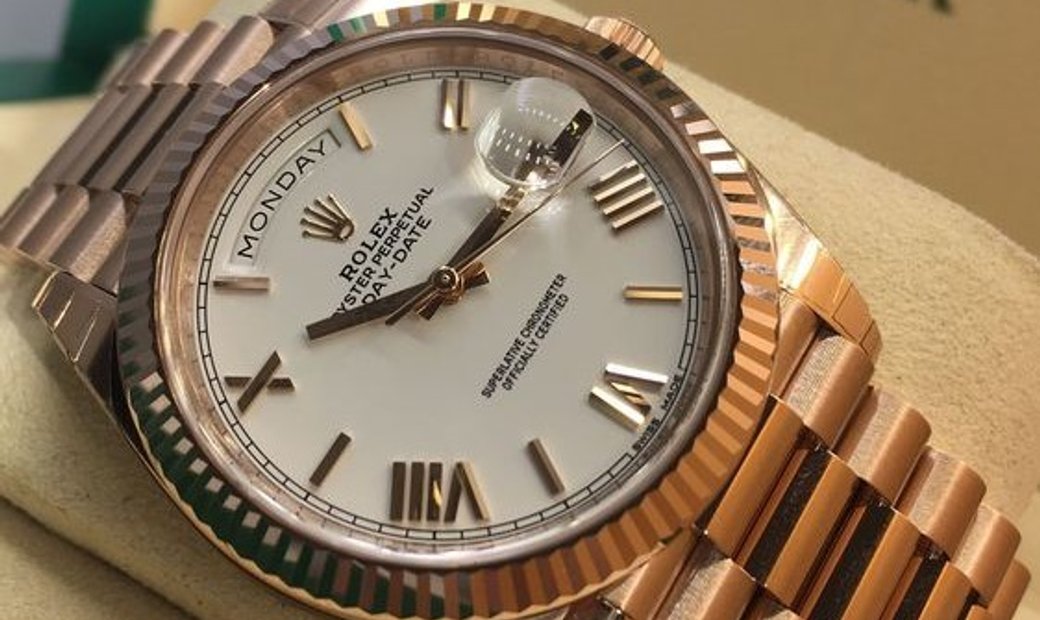 rolex day date 40 everose
