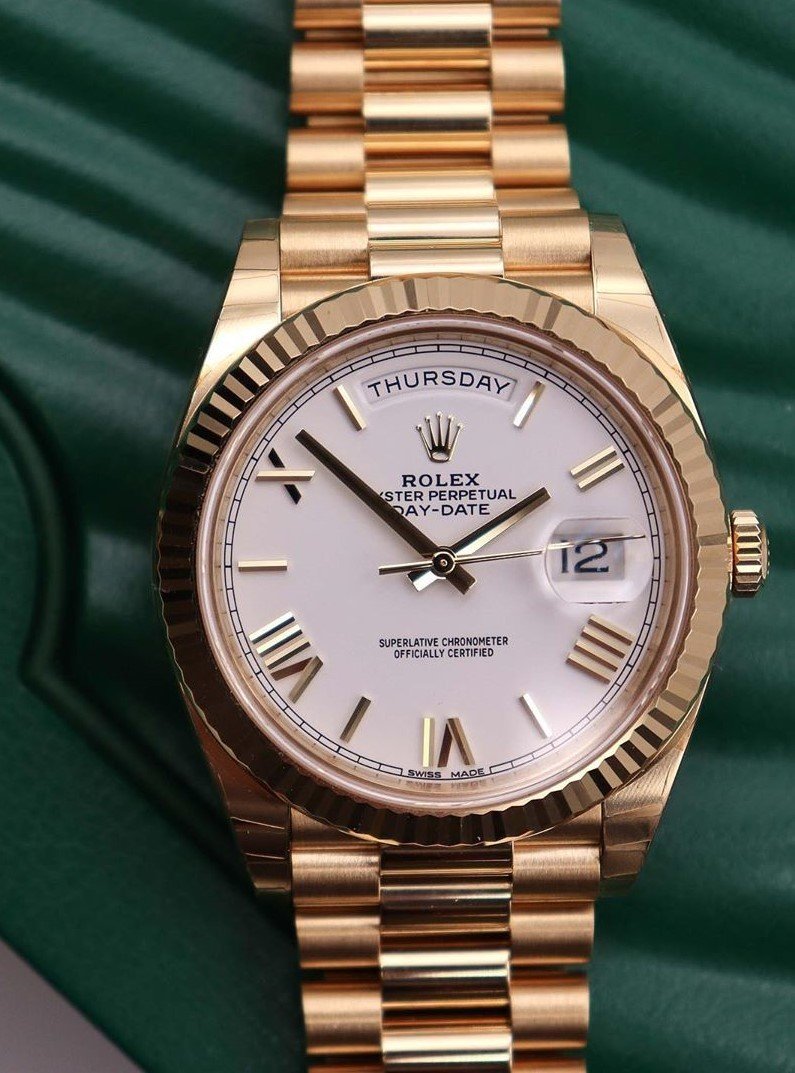Rolex Day Date 40 228238 0042 18 Ct Yellow Gold White In Melbourne ...