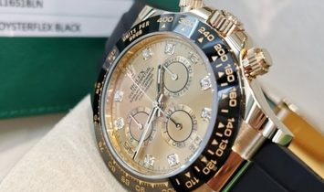 Rolex Daytona Cosmograph 116518LN-0044 18 Ct Yellow Gold and Diamond Set Champagne Coloured Dial