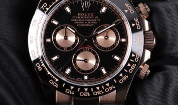 Rolex Daytona Cosmograph 116515LN-0017 18 Ct Everose Gold Black and Pink Dial