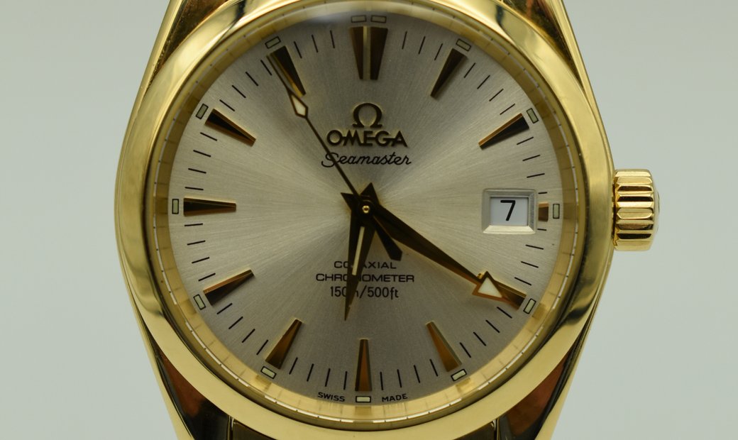 Omega Seamaster 2500 Aqua Terra Co-Axial Yellow Gold