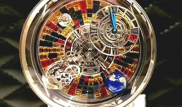 Jacob & Co. 捷克豹 NEW & UNIQUE Astronomia Tourbillon Baguette Arlequino AT800.30.BD.UB.B (10499936)