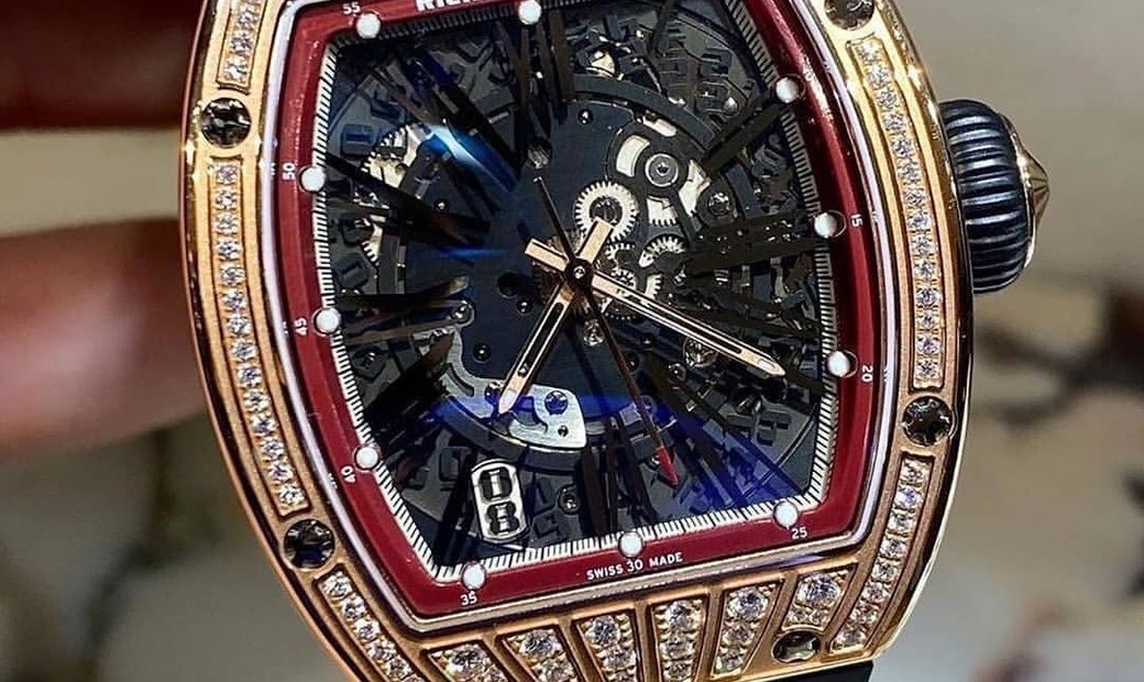 Richard Mille [NEW] RM 023 Rose Gold Med Set Diamonds Mens Watch