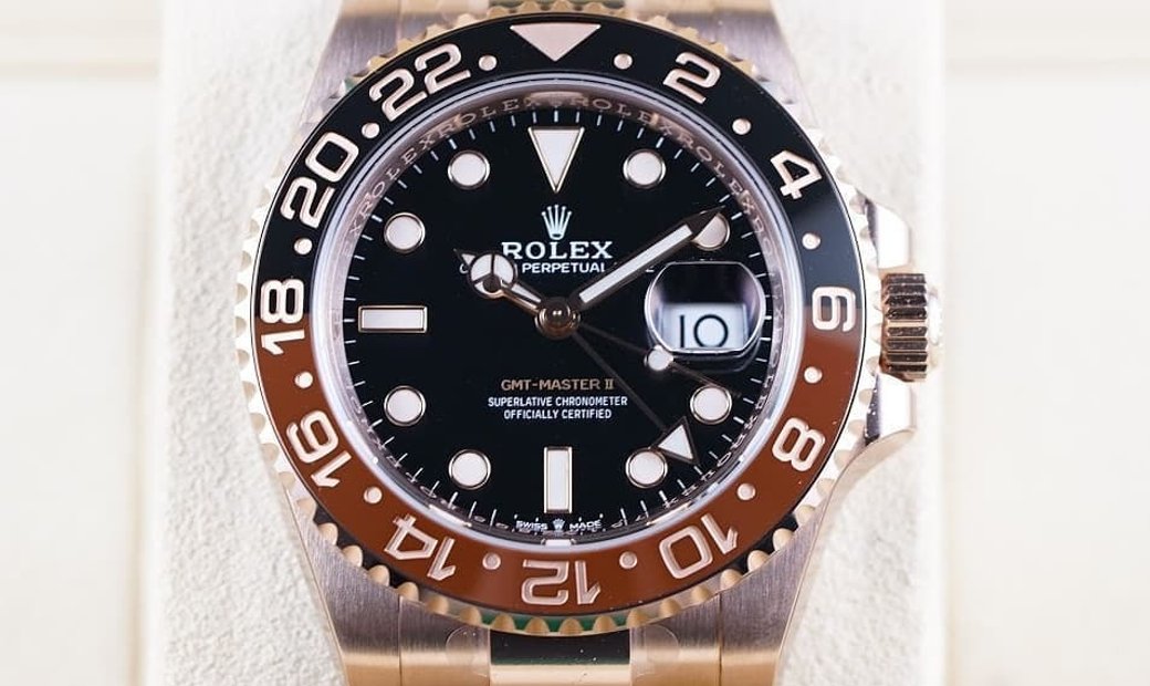 Rolex GMT Master II 126715CHNR-0001 Rose Gold "Root Beer"