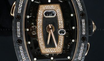 Richard Mille RM 037 Black Carbon Rose Gold Diamond Set 