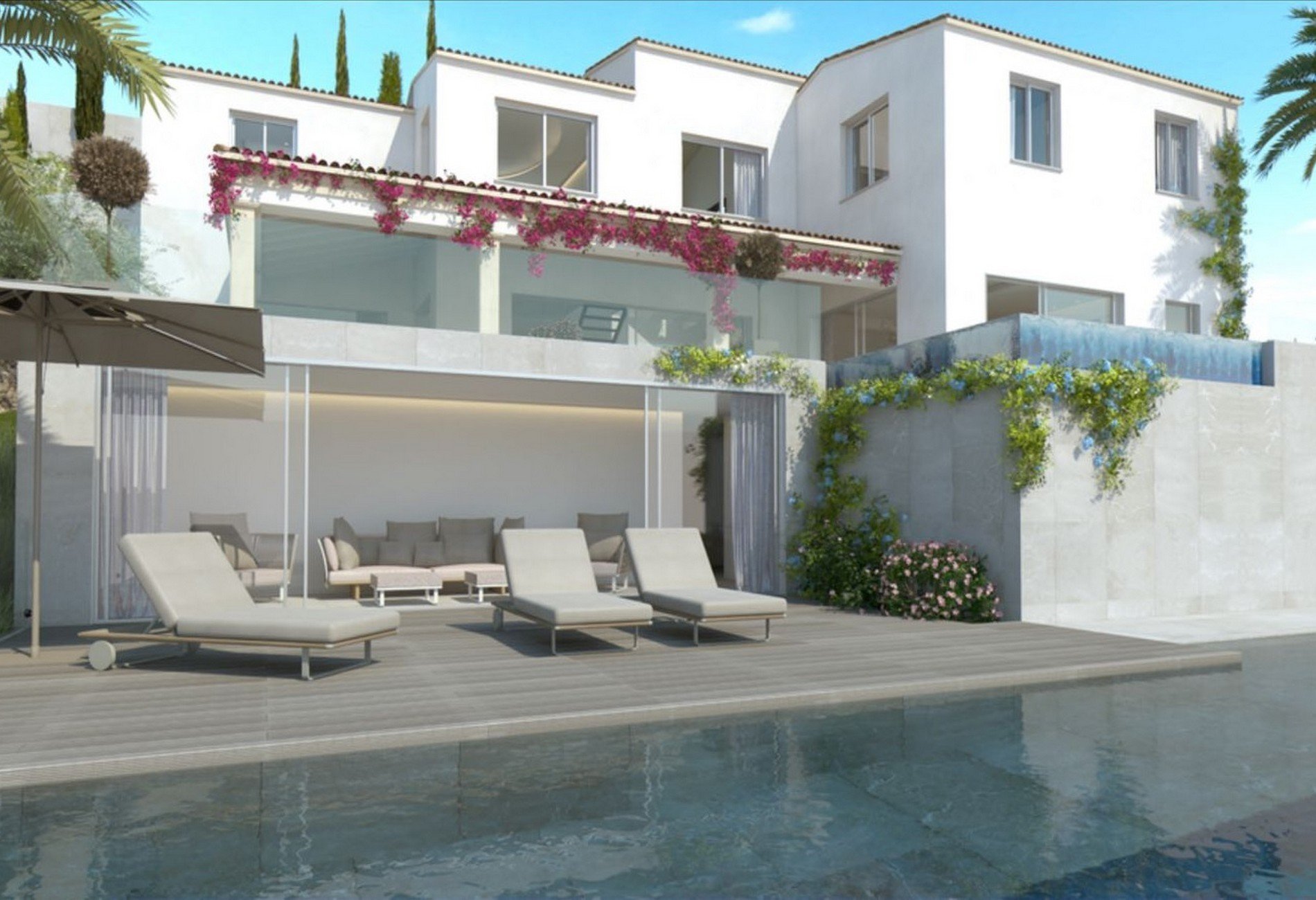 New Luxury House On Sea Front Cliff For Sale in Palma de Mallorca