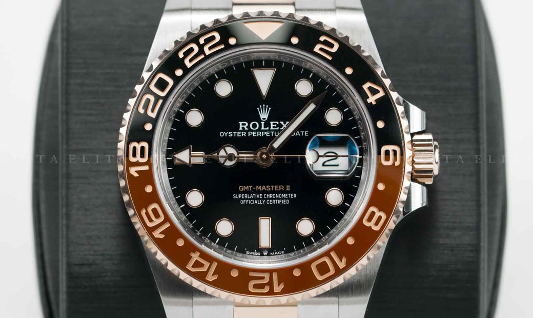 rolex gmt master ii oystersteel and everose gold