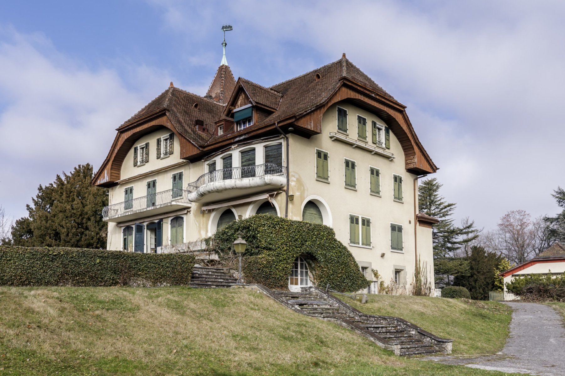 Mansion Situated Amid Extensive Leafy Grounds In Montreux Switzerland