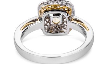 Fancy Intense Yellow Diamond Ring, 1.36 Ct. (1.78 Ct. TW), Cushion shape, GIA Certified, 6221180636