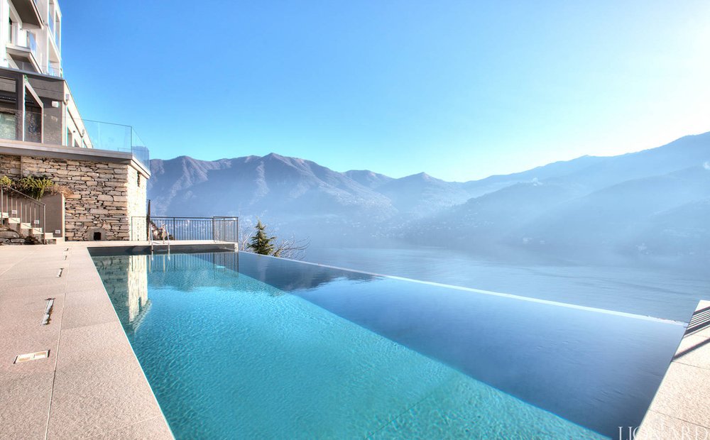 Exclusive Apartment With Infinity Pool By Lake Como In Carate Urio Italy For Sale