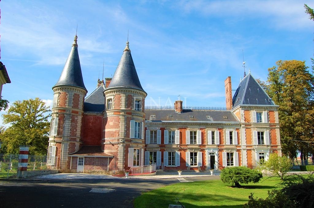 19th century chateau and its numerous outbuildings on in TOURNAN EN ...