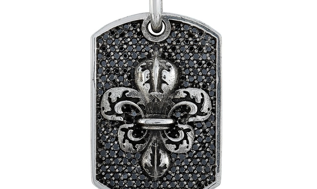 King Baby Silver And Black Diamond In Philadelphia Pa United States For 10906030 - Small Dog Tag Pendant Necklace King Baby Silver And Black Diamond In Philadelphia Pa United States For 10906030 - Small Dog Tag Pendant Necklace