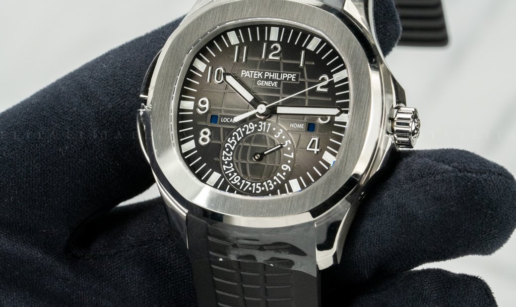 Patek Philippe Aquanaut 5164A-001 Travel Time Stainless Steel with Black Dial