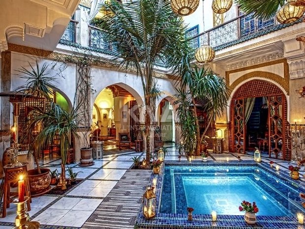 Magnifique Maison D Hotes Composee De Deux Riads A Marrakech Maroc A Vendre