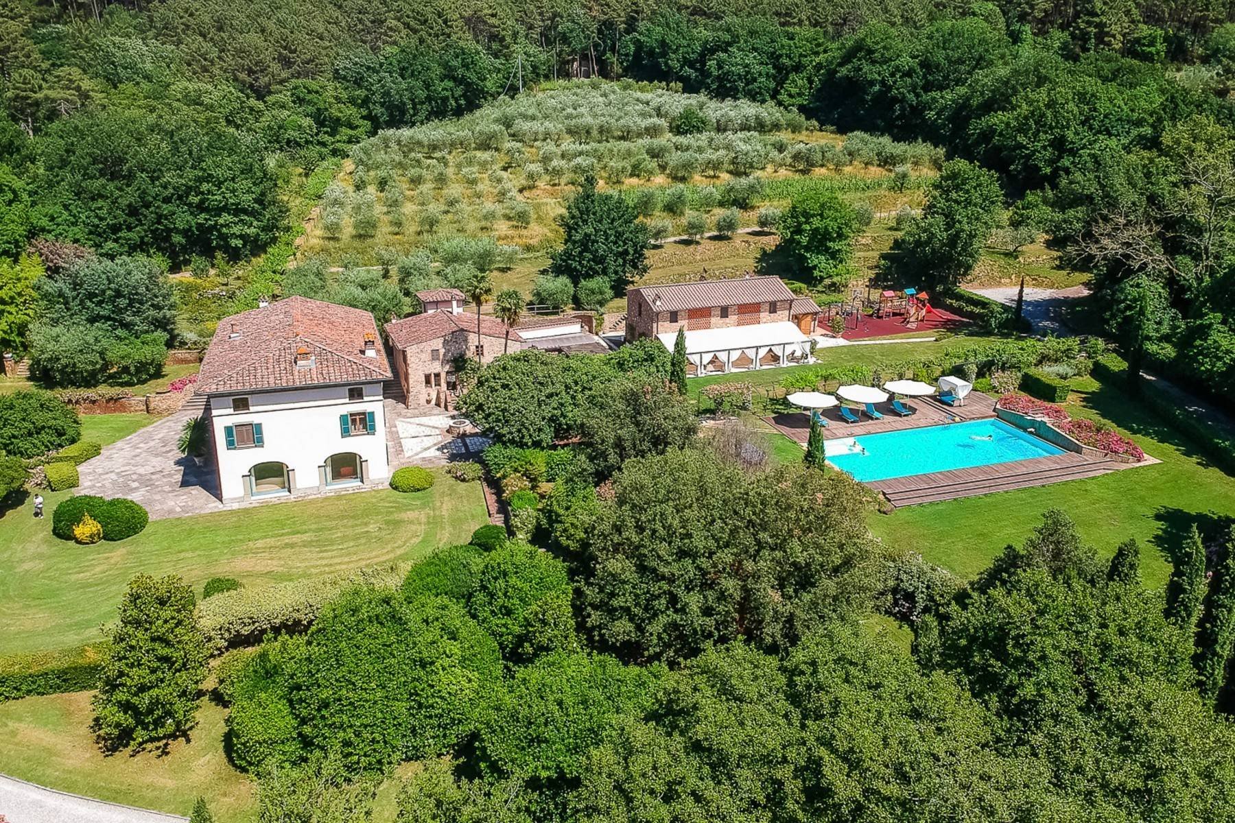 Majestic Luxury Villa With Outbuildings On The Hills In Lucca, Tuscany