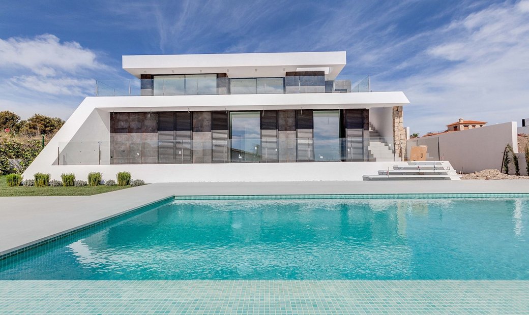 Recently Completed Sea View Villa For In Moraira, Valencian Community ...