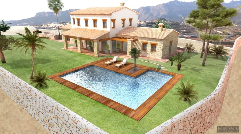 Countryhouse for sale, Benissa, Costa Blanca, Spain, sea view in