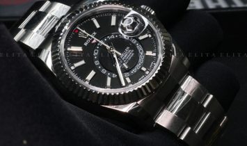 Rolex Sky-Dweller 326934-0005 Oystersteel and White Gold Black Dial