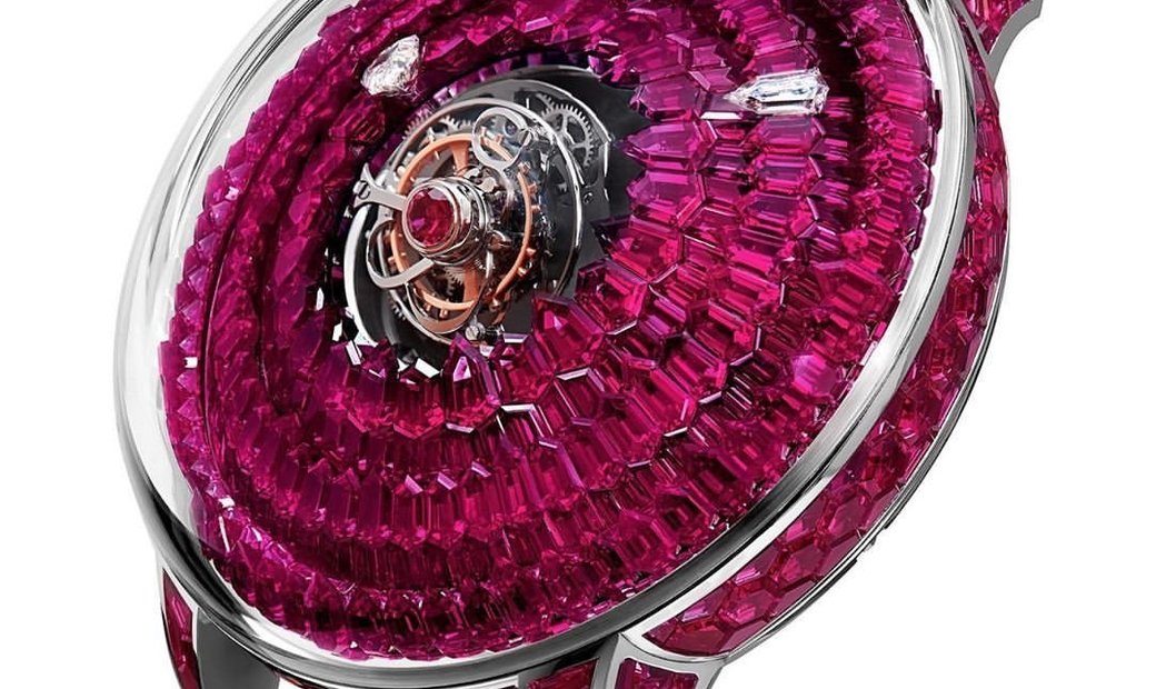 Jacob & Co. 捷克豹 [NEW MODEL] Mystery Twin Central Tourbillon Ruby