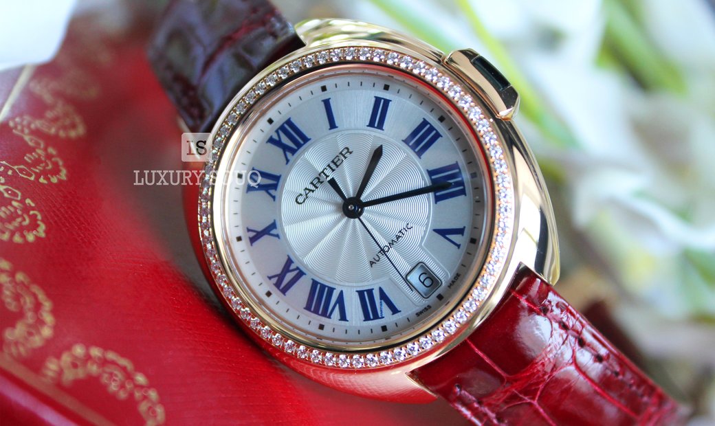 Cartier Cle' De Cartier Automatic Rose Gold Diamonds Silver WJCL0013