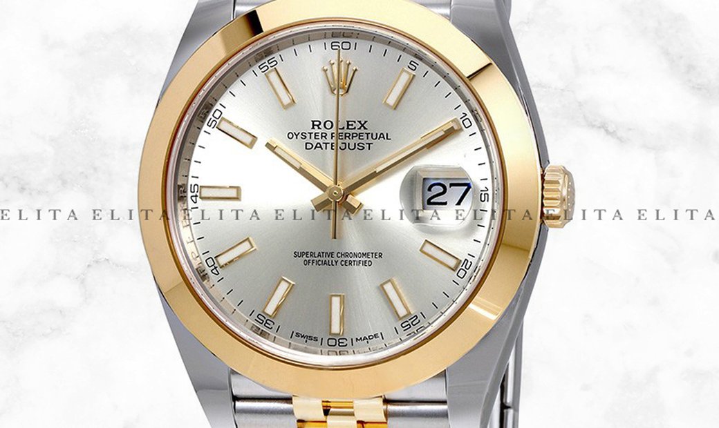 Rolex Datejust 41 126303-0002 Oystersteel and Yellow Gold Silver Dial Jubilee Bracelet