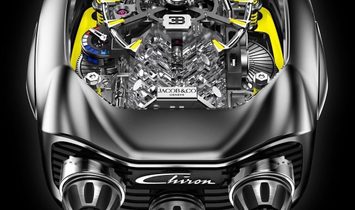 Jacob & Co. 捷克豹 [NEW] Bugatti Chiron 16 Cylinder Piston Engine Tourbillon