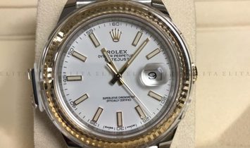 Rolex Datejust 41 126333-0016 Oystersteel and Yellow Gold White Dial