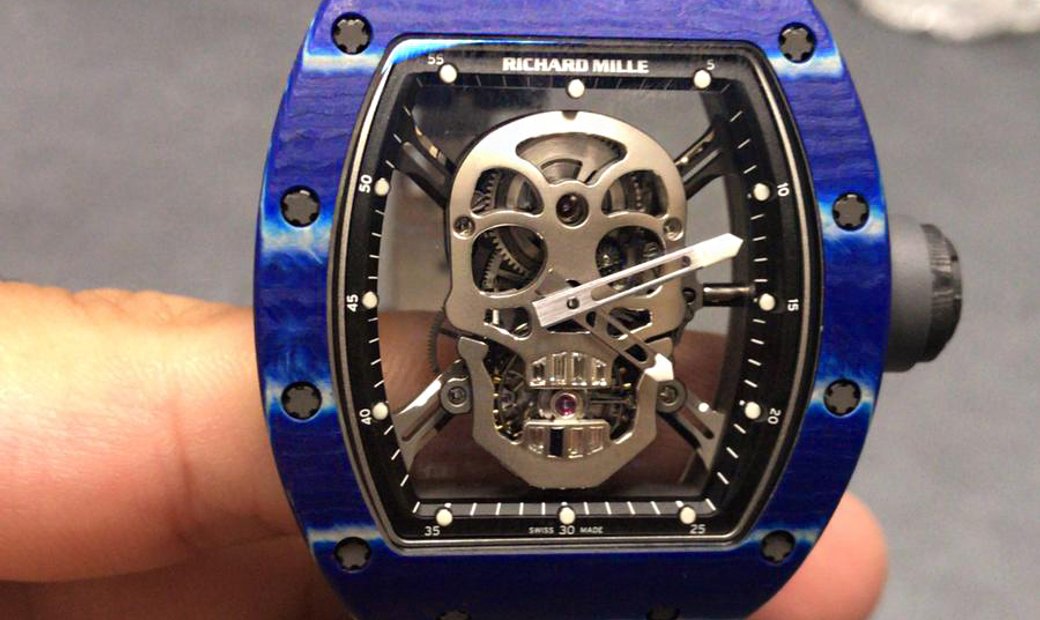 Richard mille 2025 skull blue