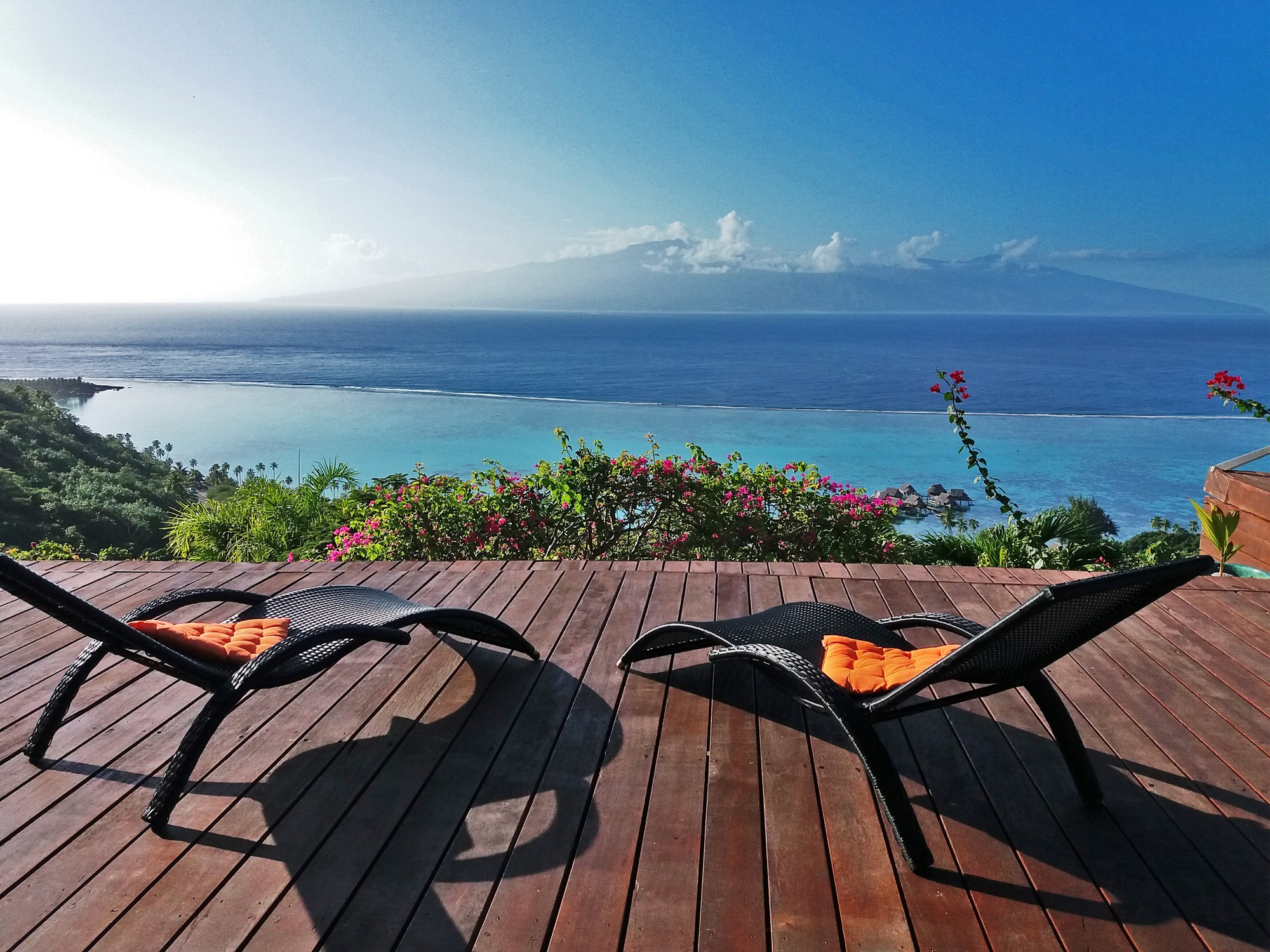 Moorea, Exceptional House With Sea View. In Moorea Maiao, French