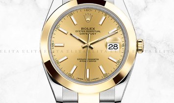 Rolex Datejust 41 126303-0009 Oystersteel and Yellow Gold Champagne Dial Oyster Bracelet