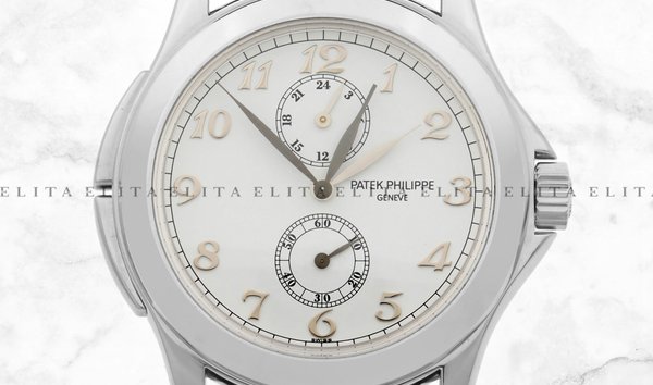 Patek Philippe Complications Calatrava Travel Time 5134G-001 White Gold White Dial (11131638)