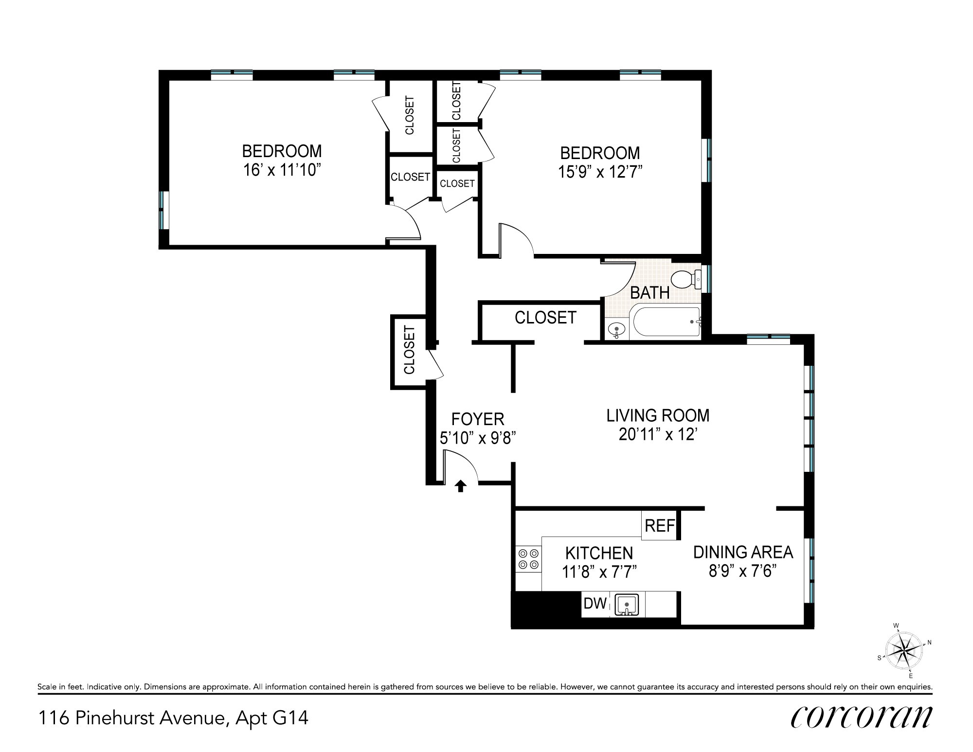 2 Bedrooms Apartment in New York City, NY, United States ...