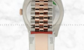 Rolex Datejust 36 126201-0017 Oystersteel and Everose Gold White Dial Jubilee Bracelet