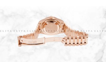 Rolex Day-Date 36 128345RBR-0042 18K Everose Gold Diamond Paved Dial