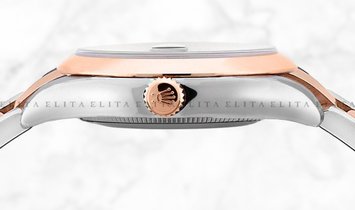 Rolex Datejust 36 126201-0020 Oystersteel and Everose Gold Diamond Set Black Dial Oyster Bracelet
