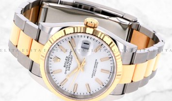 Rolex Datejust 36 126233-0020 Oystersteel and Yellow Gold White Dial Oyster Bracelet