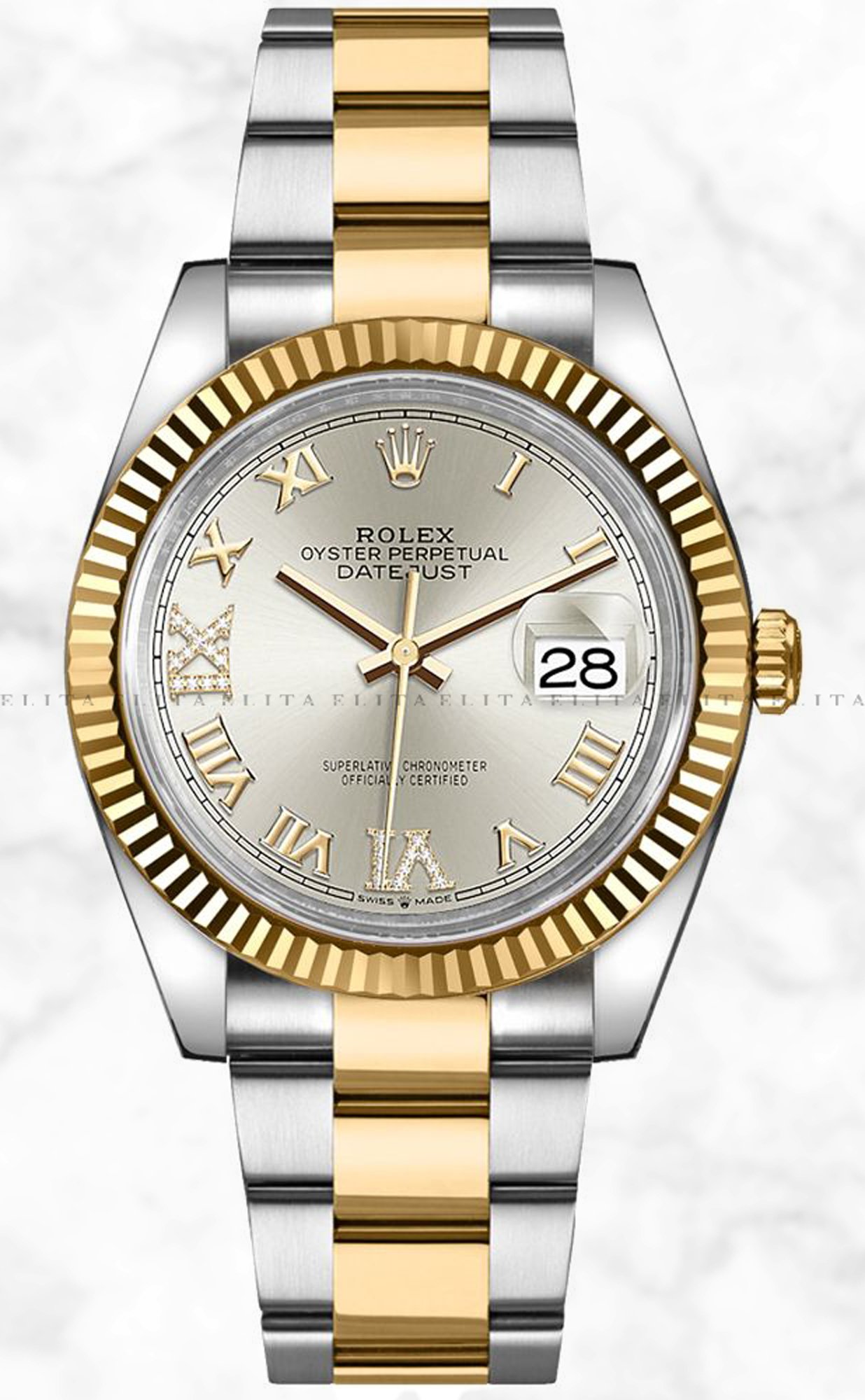 rolex oyster perpetual datejust roman numerals price