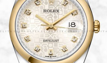 Rolex Datejust 36 126203-0027 Yellow Rolesor Diamond Set Silver Jubilee Design Dial Jubilee Bracelet