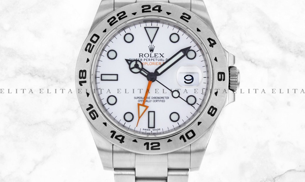 Rolex Explorer II 216570-0001 Oystersteel White Dial Arrow Hands