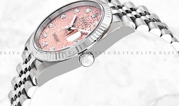 Rolex Datejust 36 126234-0023 White Rolesor Diamond Set Pink Jubilee Design Dial Jubilee Bracelet