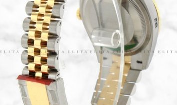 Rolex Datejust 36 126203-0023 Yellow Rolesor Diamond Set White Mother of Pearl Dial Jubilee Bracelet
