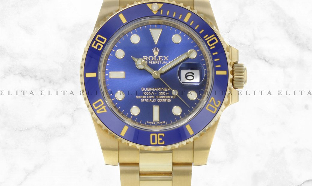 Rolex Submariner 126618LB-0002 Yellow Gold Blue Ceramic Bezel Royal Blue Dial