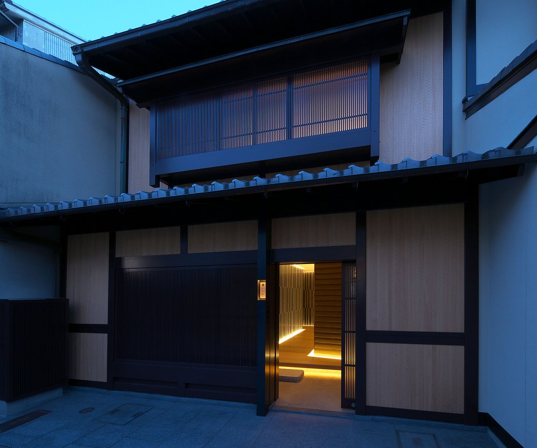 Machiya De Lujo En La Histórica Casa De Té En Kioto, Prefectura De