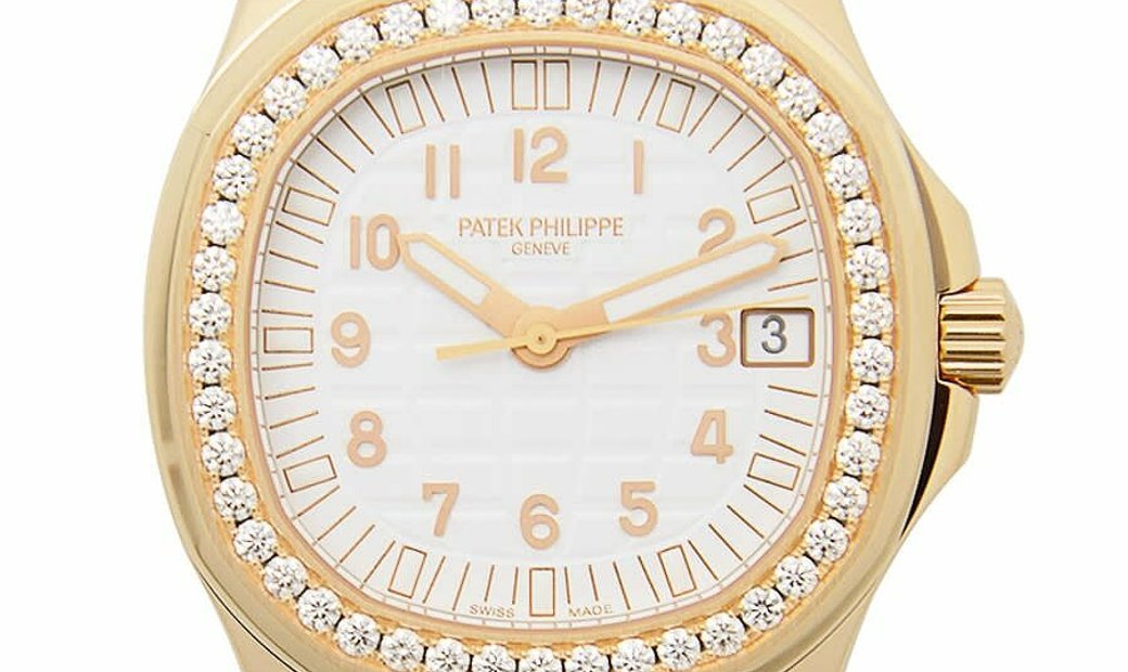 PATEK PHILIPPE AQUANAUT 5068R-010 LUCE RUBBER WHITE DIAL LADIES WATCH
