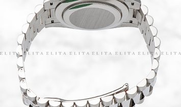 Rolex Day-Date 40 228349RBR-0001 White Gold Diamond Set Silver Coloured Dial Diamond Bezel