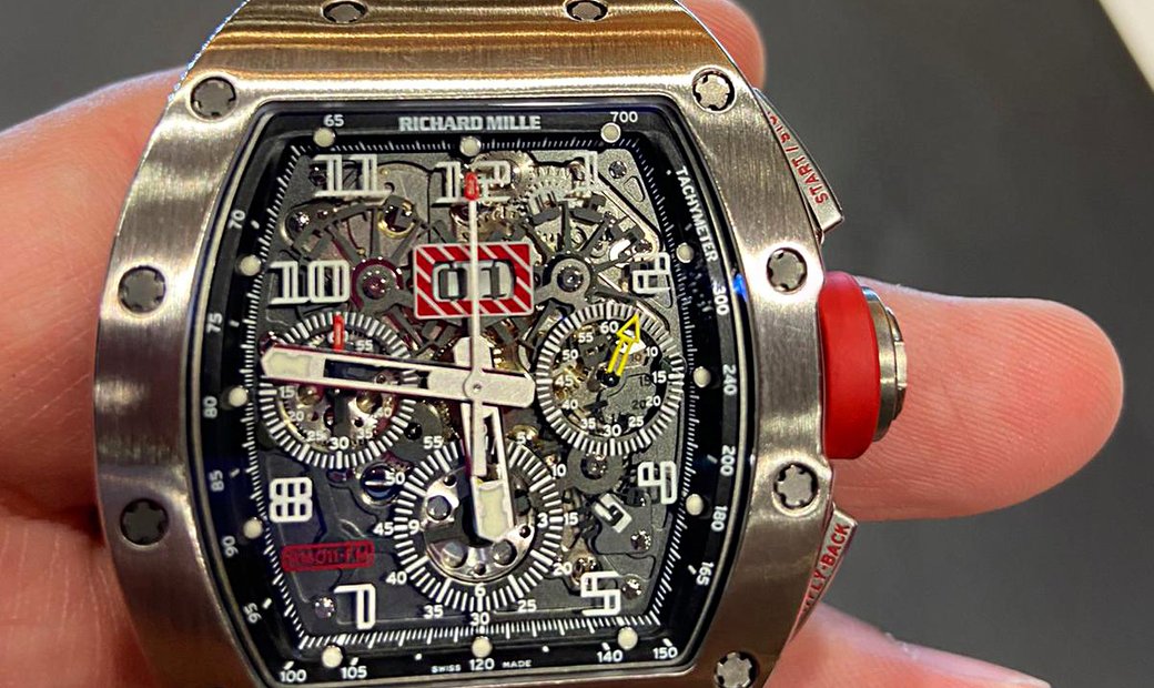 Richard Mille Rm 011 White Gold Watch 