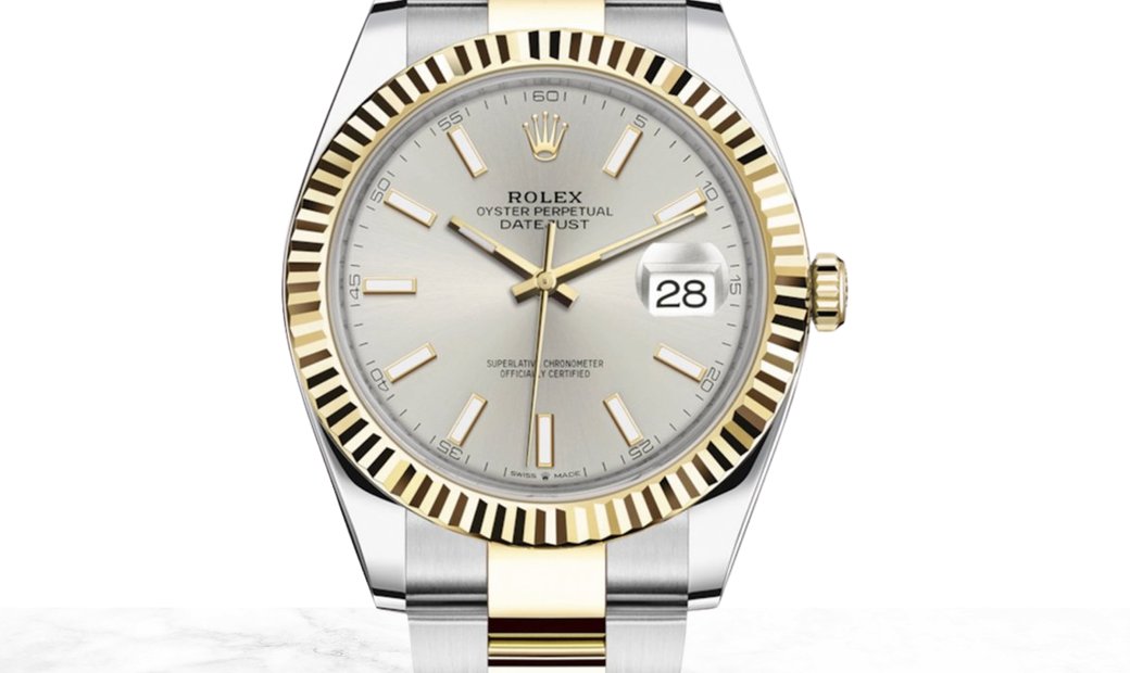 Rolex Datejust 41 126333-0001 Oystersteel and Yellow Gold Silver Dial Oyster Bracelet