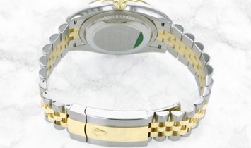 Rolex Datejust 36 126283RBR-0011 Oystersteel and Yellow Gold Diamond Set Olive Green Dial